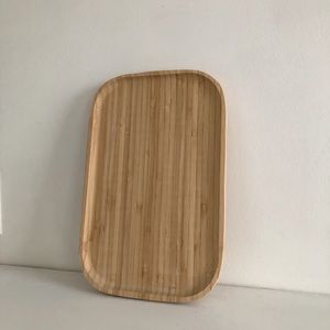 Wooden bamboo tray 12" x 8"
